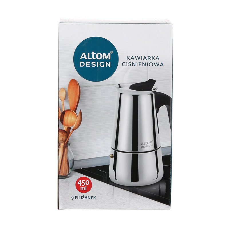 Stainless Steel Coffee Maker 450ml 9 Cups