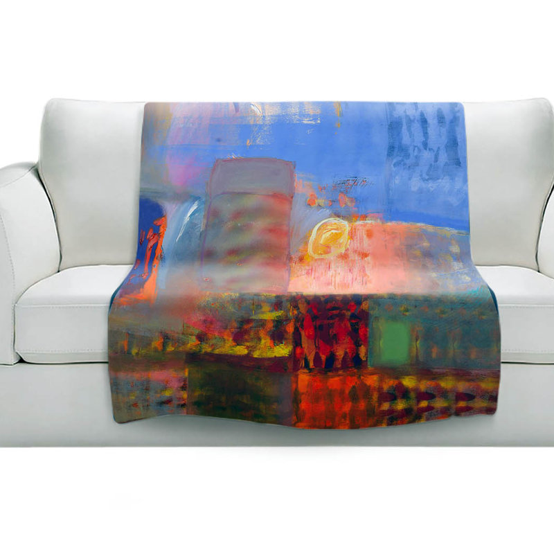 Hand Woven Throw Blanket, 51" W x 60" L