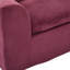 Canapé modulaire à 2 places modulaire confortable avec housse de coussin amovible en velours côtelé moderne en mousse haute densité et accoudoir incurvé sans assemblage pour la chambre à coucher dans les maisons contemporaines requises