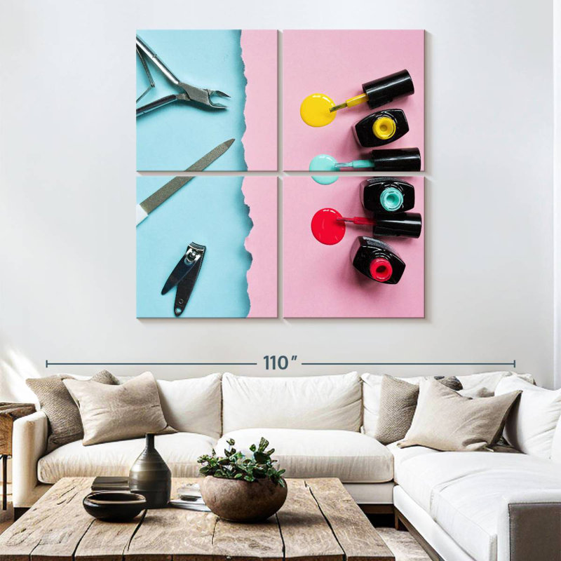 Nail Polish Variety, 74" H x 74" W