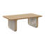 Table basse rectangulaire en aluminium et PEHD en osier-148341185