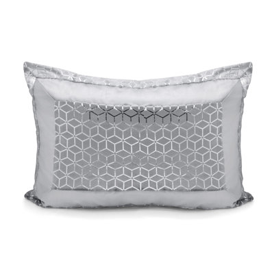 Rangely Luxury Metallic Geometric Foil Pattern Pillowsham