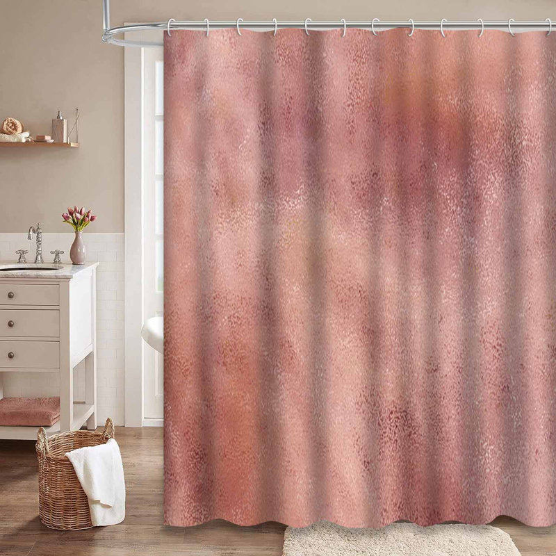 Rideau de douche Rose Copper Bronze, L 72 po x l 84 po