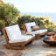Chaise de terrasse avec coussins Louise-986561439