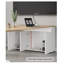 Table de conférence à bout arrondi avec armoire de rangement latérale-1270010717