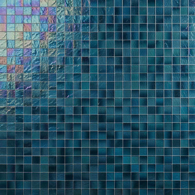 Splash 2X2 Polished Glass Mosaic Tile
