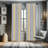 Striped Semi-Sheer Rod Pocket Curtain Panels-2146568956