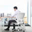  Chaise de bureau ergonomique en filet-1895298384