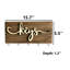 Porte-clés mural en bois rustique "Keys"