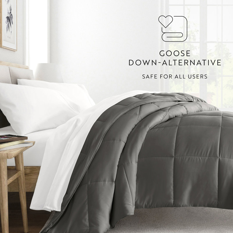 Édredon en duvet synthétique doux, Édredon très grand, Ardoise
