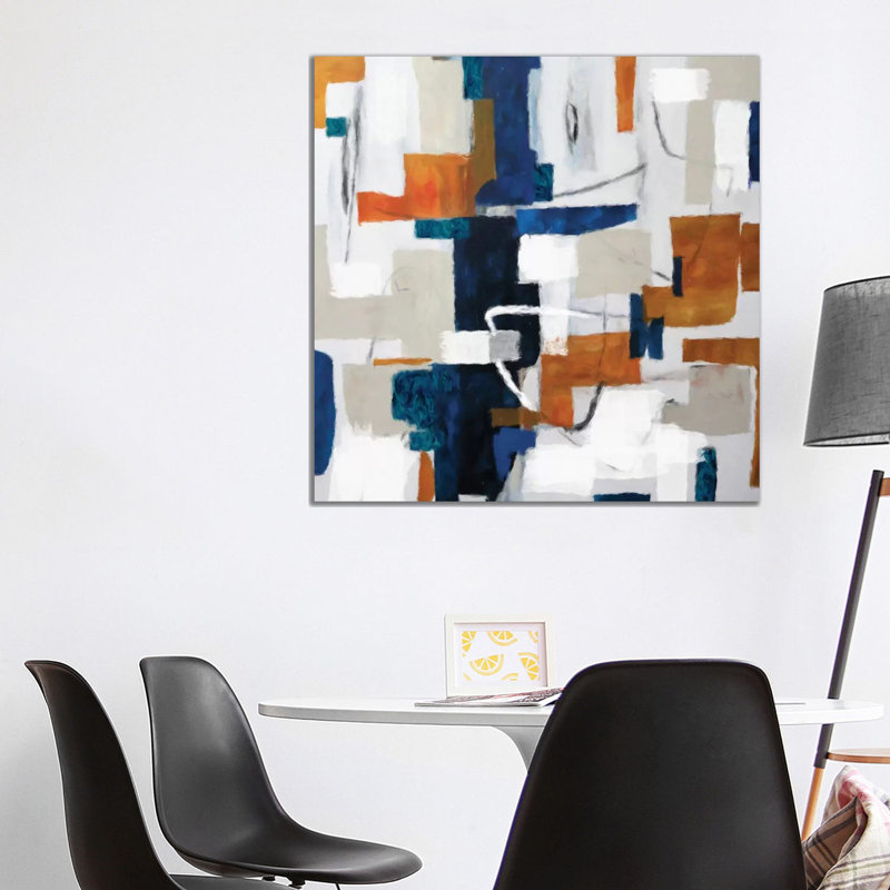 Alegra VII by Radiana Christova - Painting on Canvas, Wrapped Canvas, 45.72 cm H x 45.72 cm W x 3.175 cm D