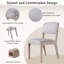 Ensemble de 2 chaises de salle à manger de style campagnard moderne avec siège rembourré et dossier en rotin pour une assise confortable dans la salle à manger et plus encore