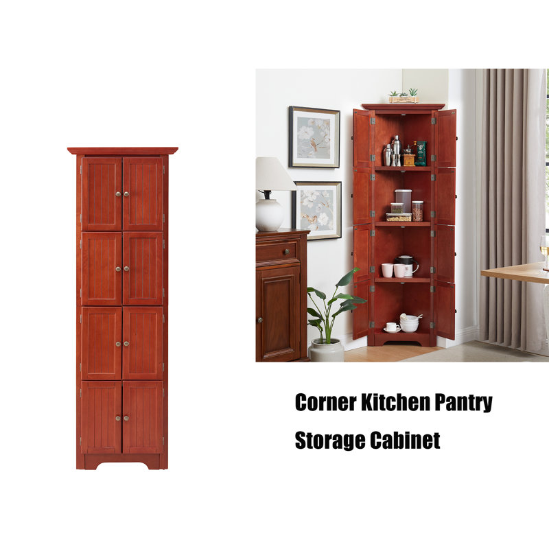 Corner Storage Cabinet, Cherry