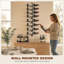 Multi-tiered, Wall Mounted Wine Bottle Rack Black-1478797504