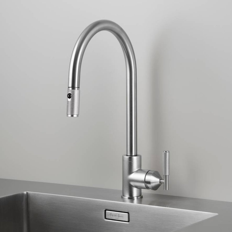 Kitchen Faucet / Pull-Out With Dual Spray / Cross, Steel
