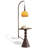 Nut-brown Solid Wood+Glass+Metals Free form Floor Lamps