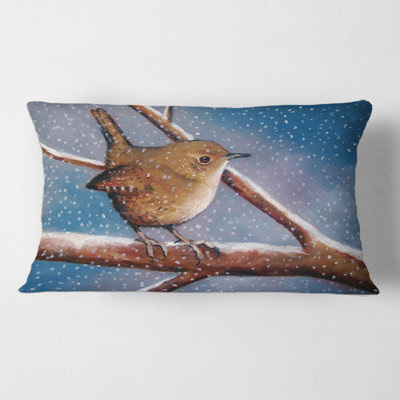 Coussin Wren In Winter - Farmhouse