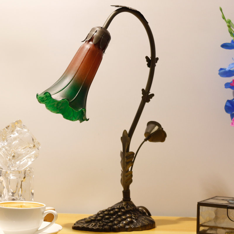 Ambania Metal Desk Lamp, Brown Blue