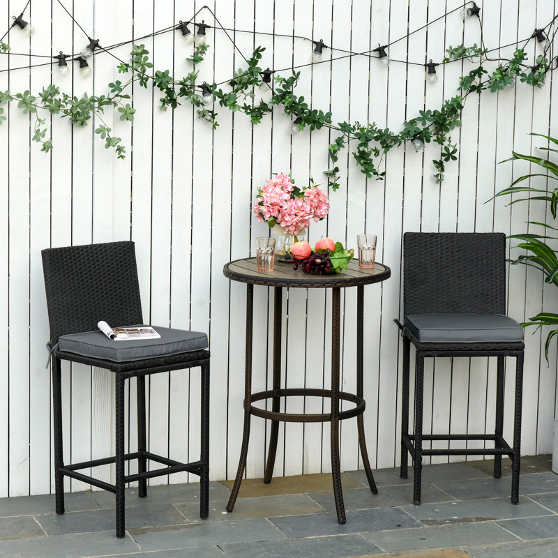 Outdoor Seat Cushion Set, Grey