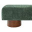 Banc de salle à manger rembourré Green Boucle, structure en caoutchouc et contreplaqué, banc décoratif moderne de L 61,02 po, capacité de 250 lb