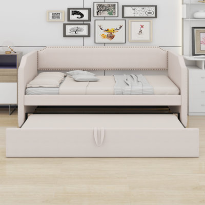 Upholstered Daybed With Pop Up Trundle