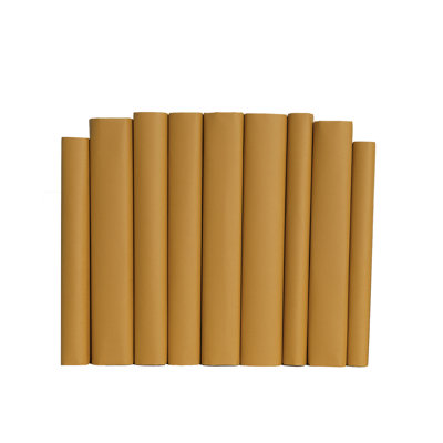Decorative Books - Tangerine Paper Wrapped Book Bundle - 1 Foot of Orange Books