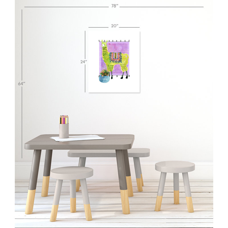 «Rolled Lovely Llama IV», impression sur papier, H 24 po x l 20 po x P 1 po