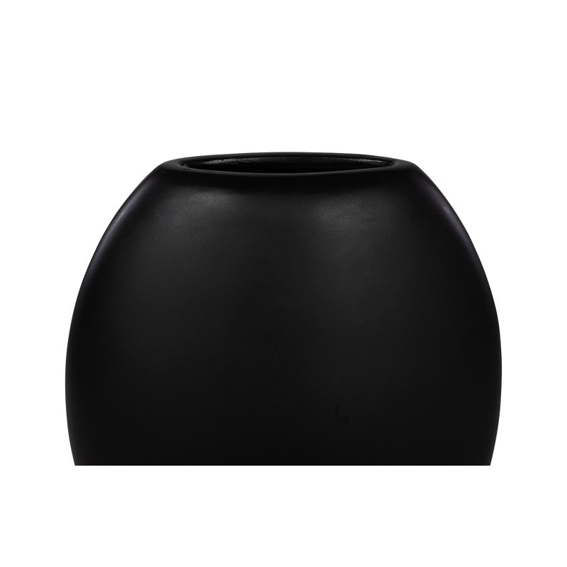Pod Vase, Large, Black Matte, 30" H x 23" W x 6" D