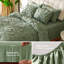 Ensemble d'édredon plissé 7 pièces Pintuck, ensemble de literie à ruche floral-119249869-119249866