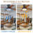 44" Modern Flush Mount Ceiling Fan with Lights and Remote, 6 Speed Reversible DC Motor, Low Profile Ceiling Fan-1202855814-1202855815