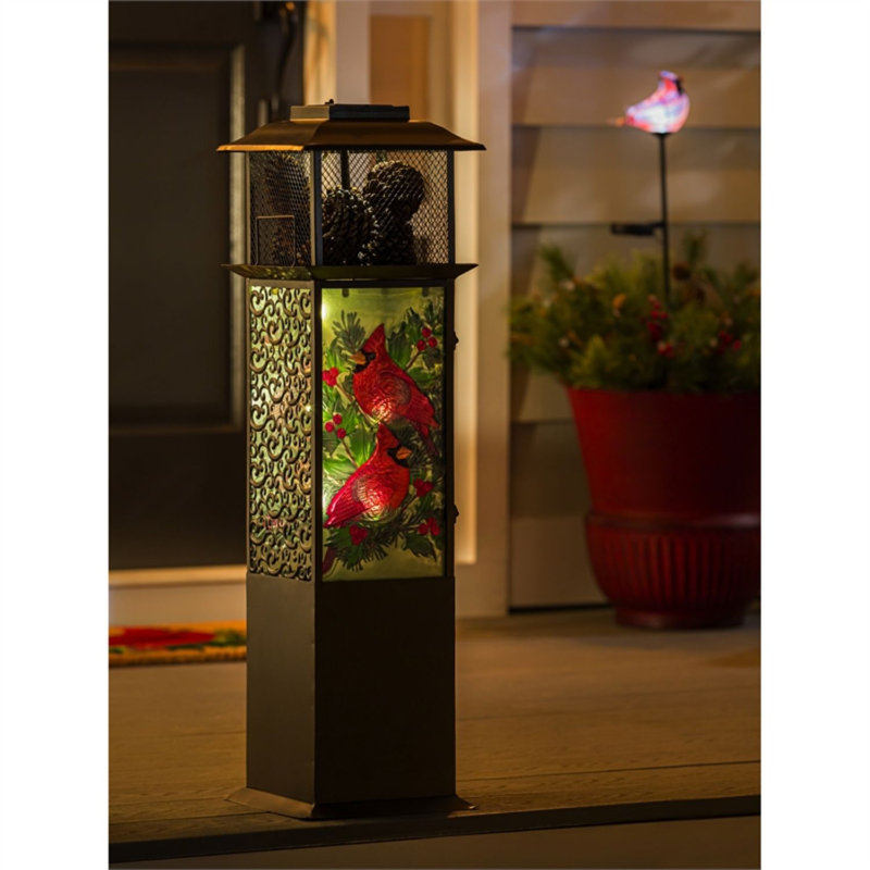 Lampe sur pied d'extérieur à piles 32 "