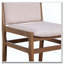 Chaises de salle à manger en bois, chaises de cuisine rembourrées en tissu-355209939