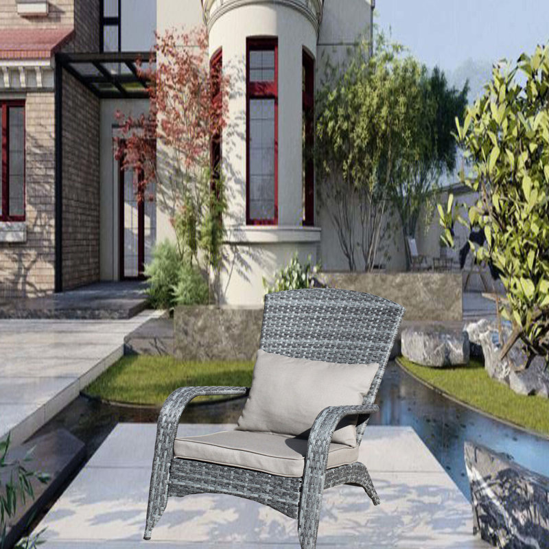 Belsay Outdoor Grey Cushioned Chair, Modern Design For Your Patio Comfortable Chair In Grey, To Fading