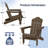 HDPE Foldable Steel Adirondack Chair-2133841916
