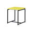 Ensemble de table basse et de table de bout en fibre de carbone jaune 3 pièces GT, table basse rectangulaire de 39,5 po avec 2 tables de bout, structure en métal, pieds réglables, ensemble de mobilier de salon moderne-1992982585