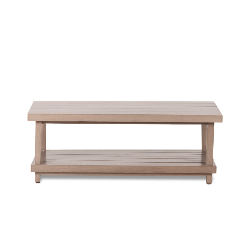 Bungalow Outdoor Coffee Table, Cobblestone