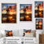 Coucher de soleil sur un horizon de forage-97053514-97053520