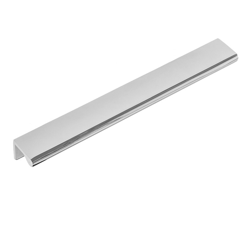 Stella 3-1/2" Center to Center Polished Nickel Finger Drawer Pull, 3.5", Polished Nickel