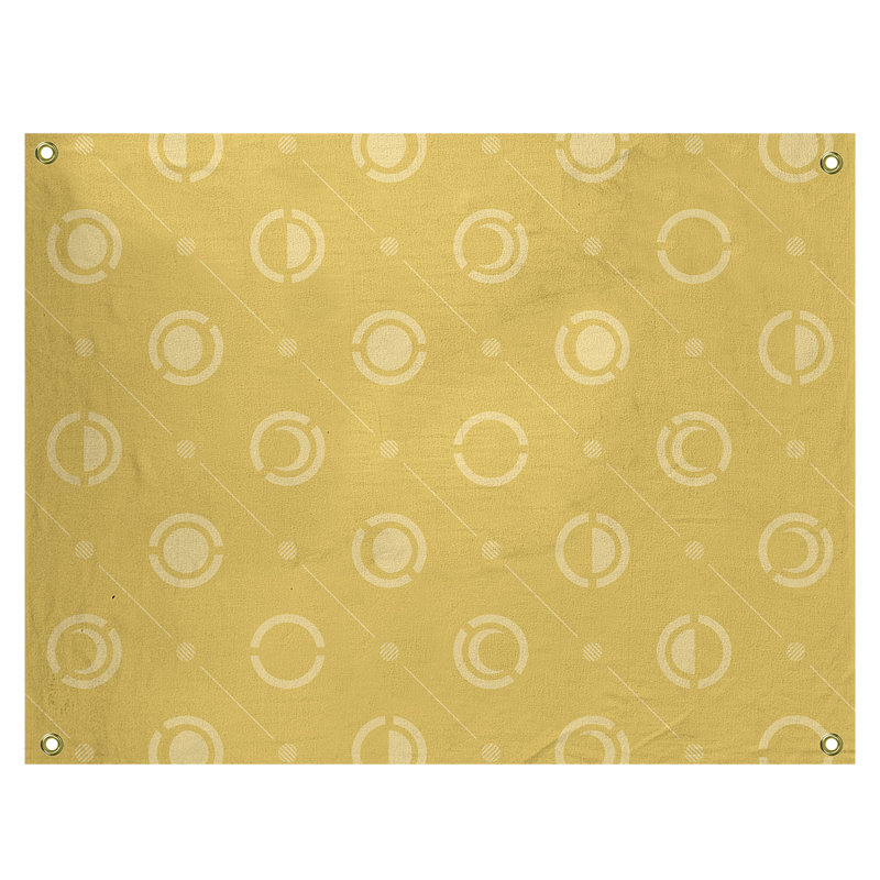 Tapisserie, H 59 po x l 80 po, Jaune