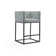 Upholstered Counter Stool with Metal Frame