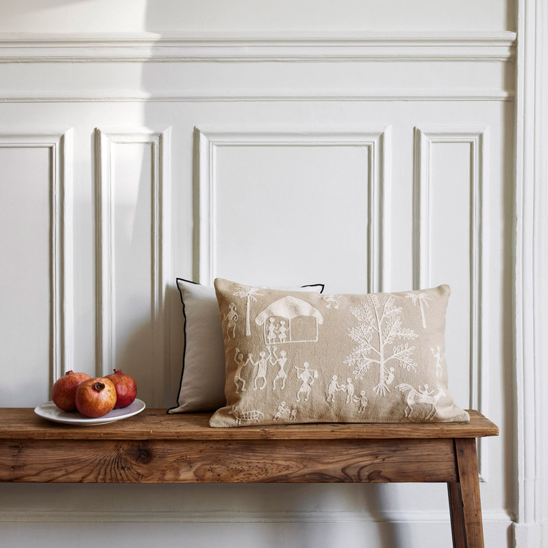 Abstract Rectangular Lumbar Cushion