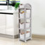  43.3'' H x 10'' W 4 Tier Storage Rack with Wheels