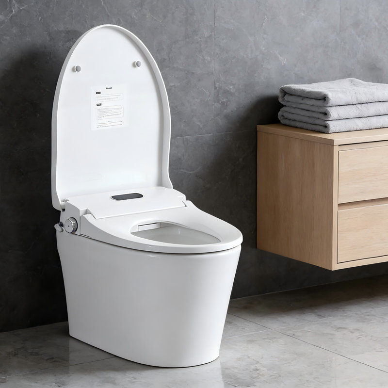 Siège de toilette avec couvercle à fermeture silencieuse et siège