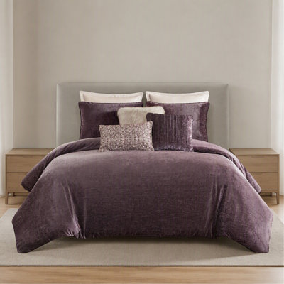 9-Piece King Comforter Set,Mauve