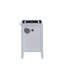 Table de chevet 3 tiroirs Hammond USB, blanc