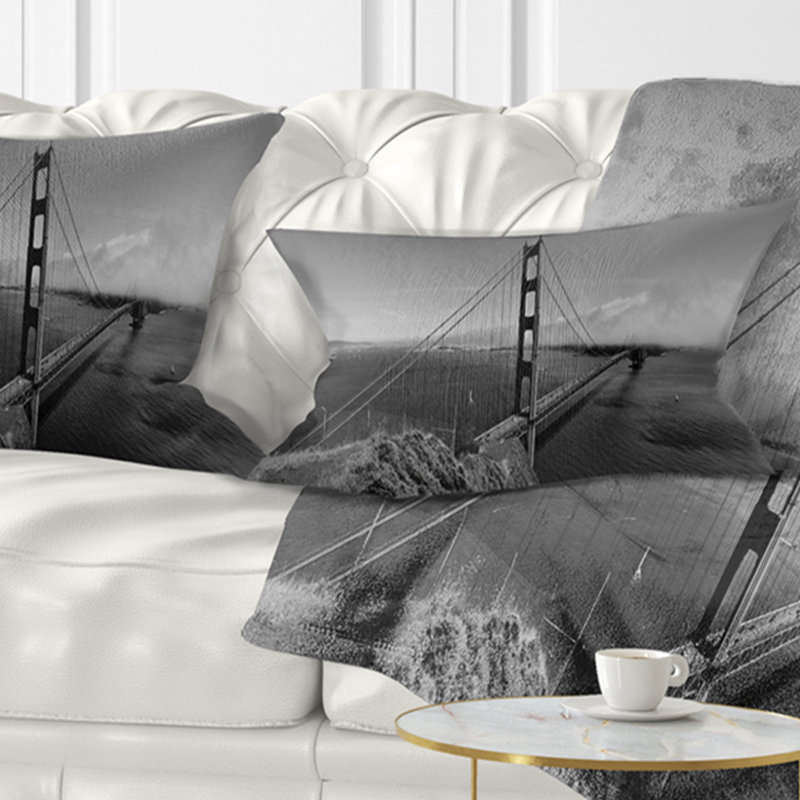 Coussin Gate Bridge, 12 po x 20 po, Coussin lombaire