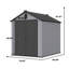 Remise de rangement en plastique 6 * 8Ft pour le grand jardin