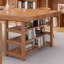 Bureau rectangulaire brun en bois massif-199818001