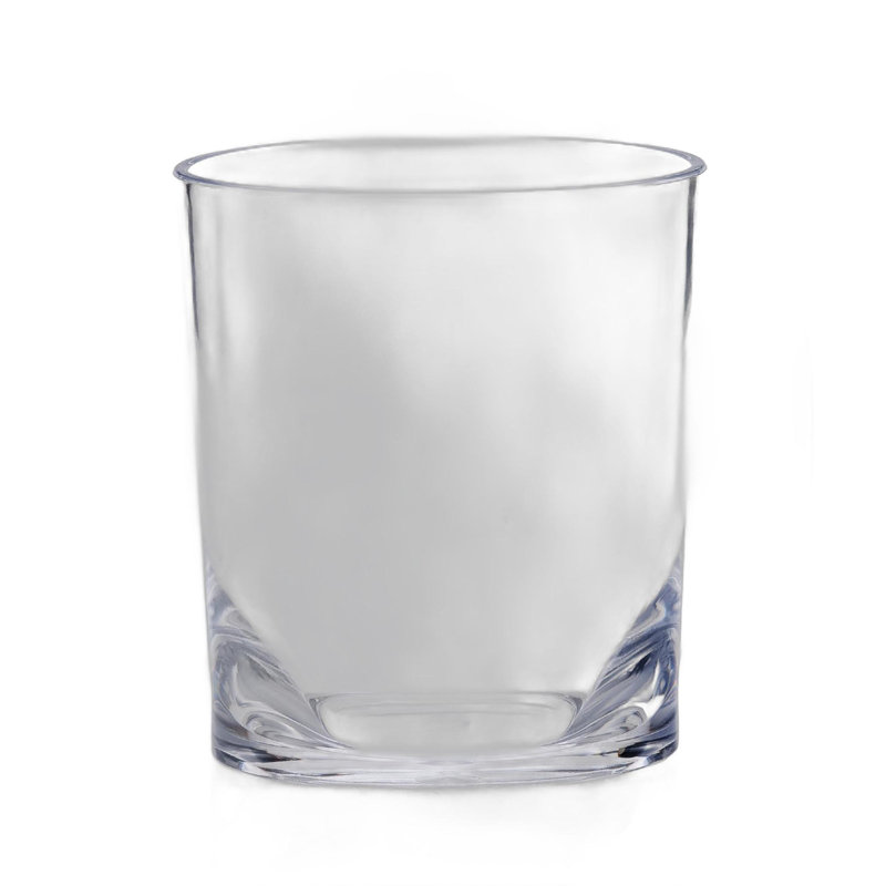 Set of Four Clear Acrylic Stemless Whiskey Glass