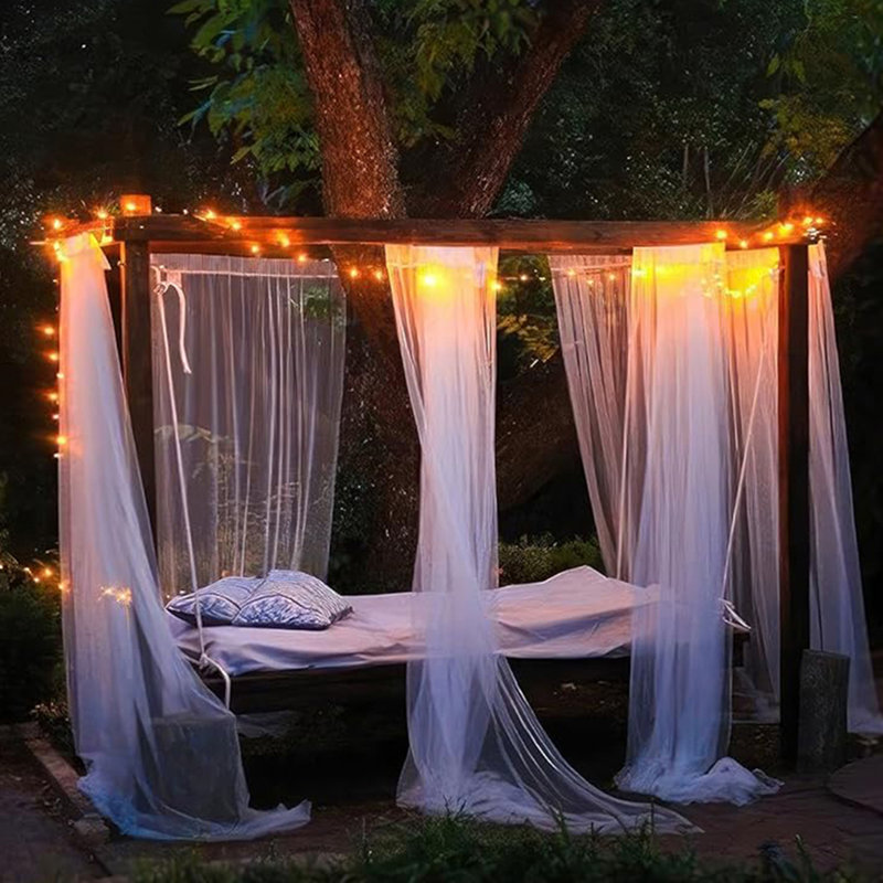 Écran pour auvent en mélange de polyester Zhu, Blanc
